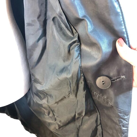 Gino di Giorgio Jacket Womens M Black Genuine Leather Short Pockets - Picture 9 of 13